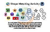 Shape Matching Activity Worksheet
