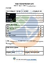 Field Trip Permission Form. All Ages. Admin.