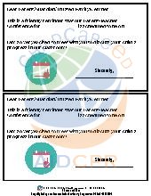 Parent-Teacher Reminder Letter. Admin.