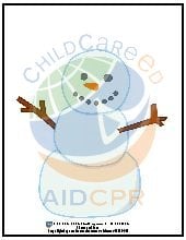 Snowman Counting Activity. Preschool. Math.