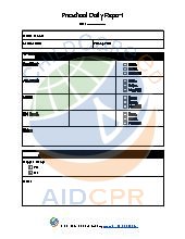 Preschool Daily Report Form. Preschool. Admin.
