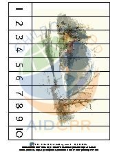 Winter Number Puzzles. Preschool. Math.