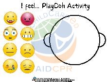 Emotions PlayDoh Activity. Mixed Ages. Social-Emotional.