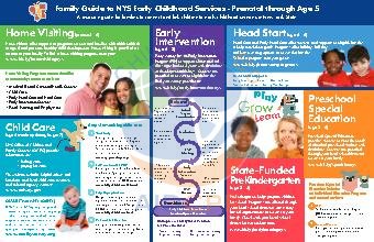 Family Guide to NYS Early Childhood Services - Prenatal through Age 5