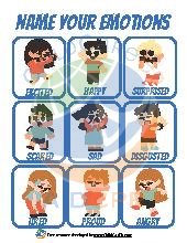 Name Your Emotions Chart
