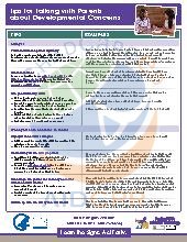 Tips for Discussing Developmental Concerns