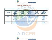 Weekly Menu