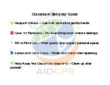 Classroom Behavior Poster