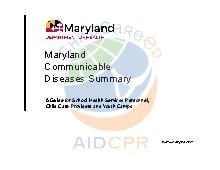 Maryland Communicable Diseases Summary