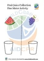 Fine Motor Fruit Juice Collection