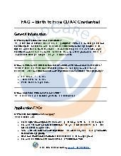 FAQ &ndash; Birth to Five CDA&reg; Credential 