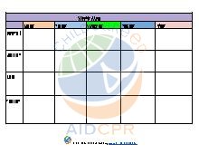 Weekly Menu Template (Birth to Five)