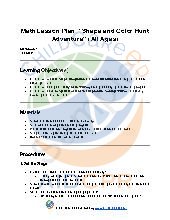 Math Lesson Plan: &ldquo;Shape and Color Hunt Adventure&rdquo; (All Ages)