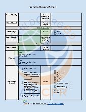Accident/Injury Report Template (Birth to Five)