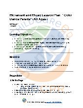 Movement and Music Lesson Plan: &ldquo;Color Dance Parade&rdquo; (All Ages)