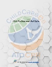 CDA Portfolio Binder Cover sheet & Tabs (Hexagon)