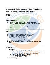 Sample Emotional Skills Lesson Plan: &ldquo;Feelings and Calming Choices&rdquo; (All Ages)