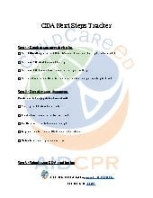 CDA Next Steps Tracker