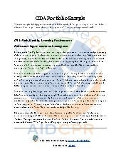 CDA Portfolio Sample