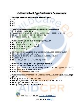 45-Hour School Age Curriculum Assessment