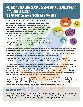 Fostering Healthy Social & Emotional Development in Young Children