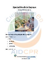 Special Needs in Daycare: Helping Children Join In