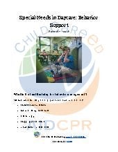 Special Needs in Daycare: Behavior Support 
