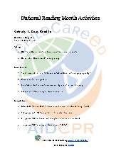 National Reading Month Activities