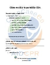 C&oacute;mo escribir tu portafolio CDA