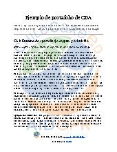 Ejemplo de portafolio de CDA