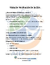 Visita De Verificaci&oacute;n De la CDA
