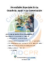 Necesidades Especiales En La Guarder&iacute;a: Apoyo A La Comunicaci&oacute;n