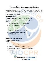 Ramadan Classroom Activities