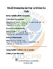 World Humanitarian Day Activities for Kids