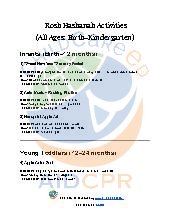  Rosh Hashanah Activities (All Ages: Birth&ndash;Kindergarten)