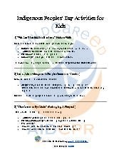 Indigenous Peoples&rsquo; Day Activities for Kids