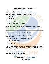 Dopamine in Children