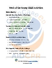 Week of the Young Child Activities