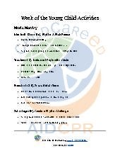 Week of the Young Child Activities
