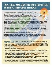 Talk, Read & Sing: Infant & Toddler Tips