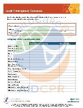 Local Emergency Contact Form