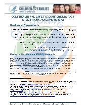 CCDF Health and Safety Training Fact Sheet