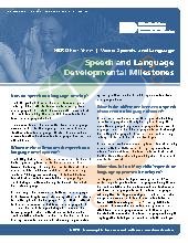 Speech and Language Developmental Milestones