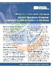 Autism Spectrum Disorder: Communication Problems in Children