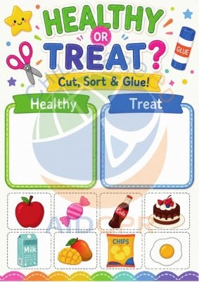 Sorting Mat - Healthy or Treat