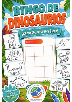 Bingo de Dinosaurios