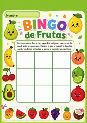 Bingo de Frutas