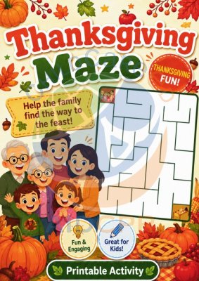 Thanksgiving Themed Maze