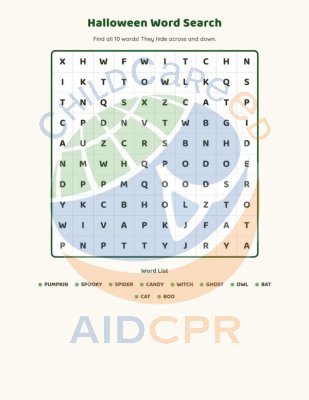 Word Search - Halloween