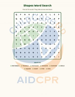 Word Search - Shapes